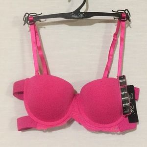 Rene Rofe Lingerie Push Up Convertible Bra 34a